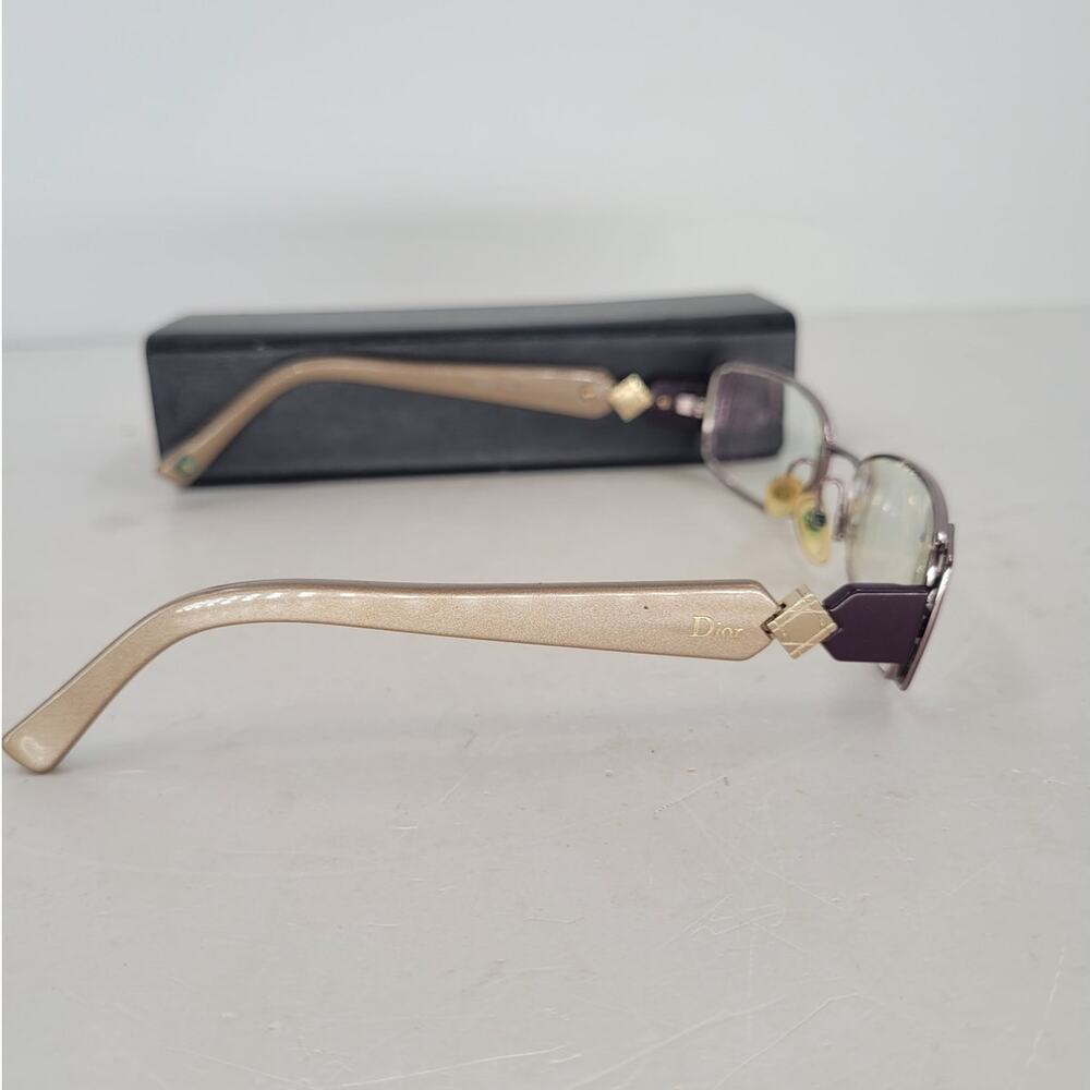 Christian Dior Violet Designer Eyeglasses Chic Italy Luxury Frames minimalist - Picture 5 of 15